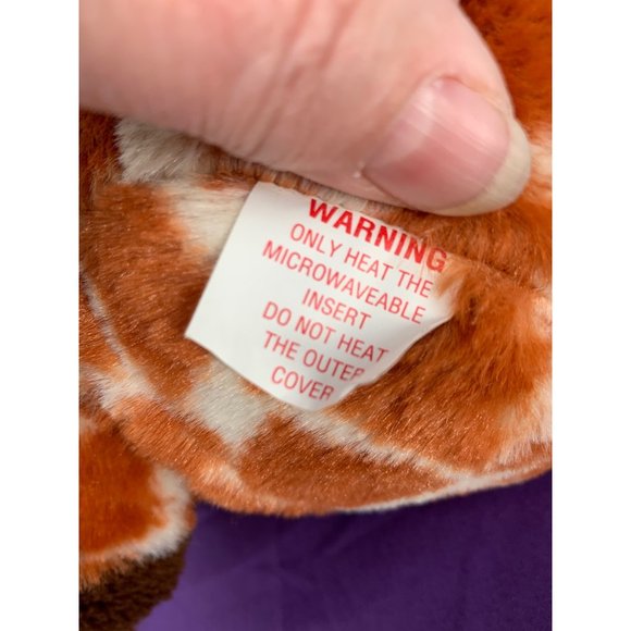 Aroma Home Ltd. Giraffe Plush Warming Friend Sits 11 Inches Tall rice/ pellets b - Picture 6 of 14